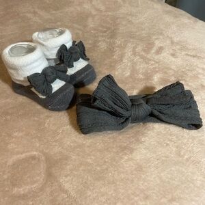 Adorable Baby Socks and Headband Set
